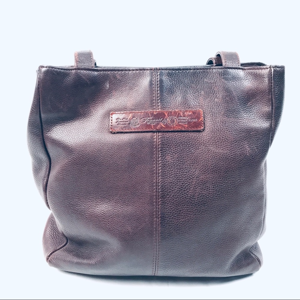 Fossil Leather Bag/Purse/Tote